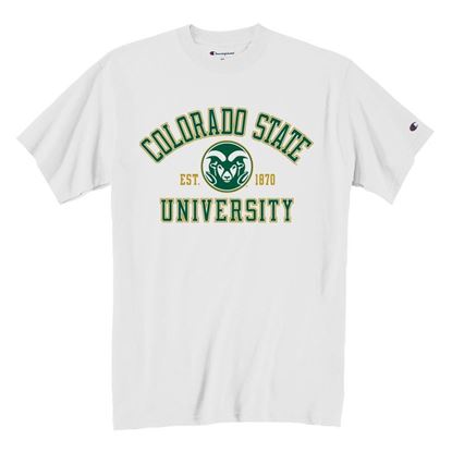 Picture of Champion® Basic Colorado State University Tee White