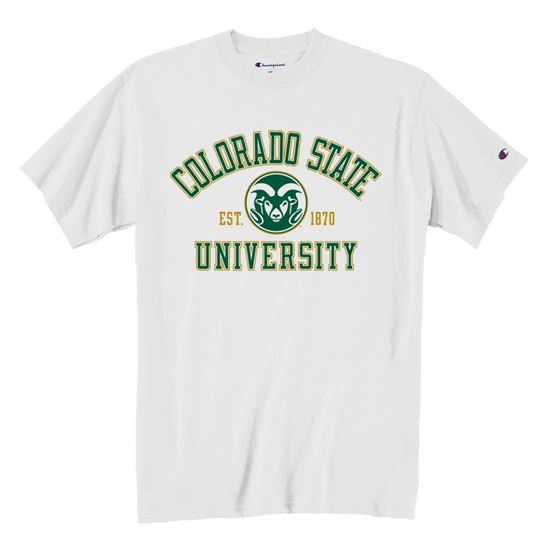 Picture of Champion® Basic Colorado State University Tee White