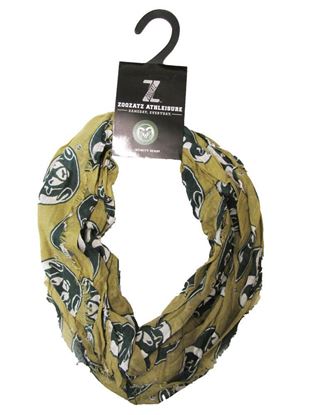 Picture of Gold Ram Head Colorado State University Infinity Scarf