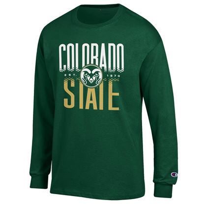 Picture of Green Long Sleeve Colorado State University Champion Tee
