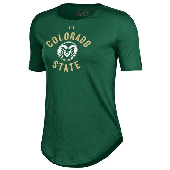 Picture of Green Under Armour Colorado State University Tee