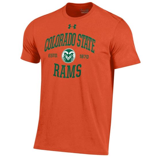 Picture of Orange 60/40 Colorado State University Under Armour Tee