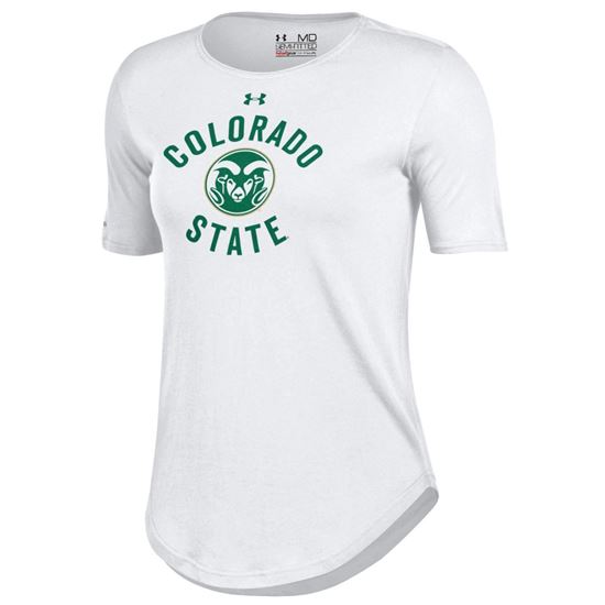 Picture of White Under Armour Colorado State University Rams Tee