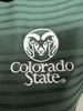 Picture of Women's Green Colorado State Stripe Antigua Polo