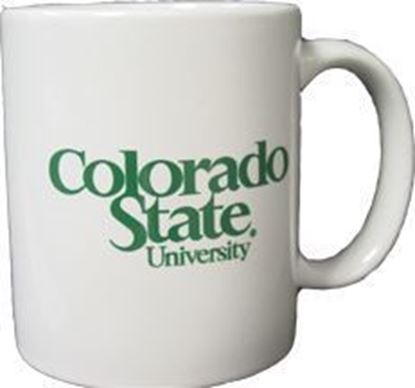 White Official Colorado State University Logo Mug