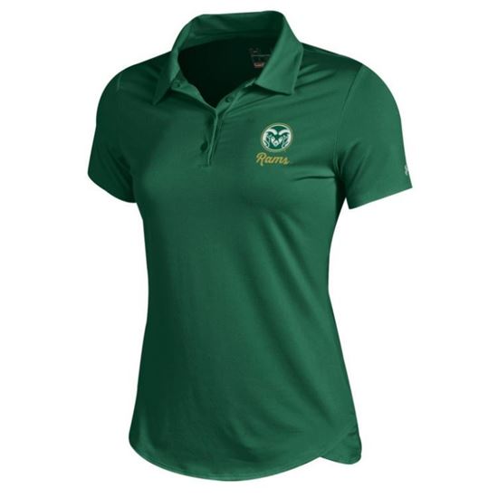 Women's Green Colorado State Under Armour Polo