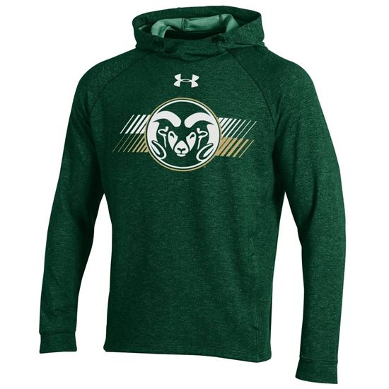 Green Colorado State Tech Ram Head Under Armour Hoodie