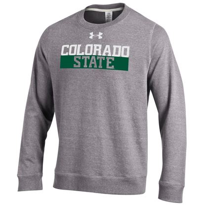 Grey Colorado State Under Armour Crew