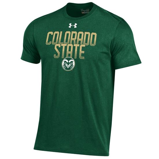 Green/Gold Colorado State Under Armour Tee