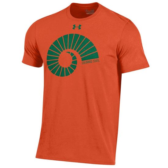 Orange Colorado State Ram Horn Under Armour Tee