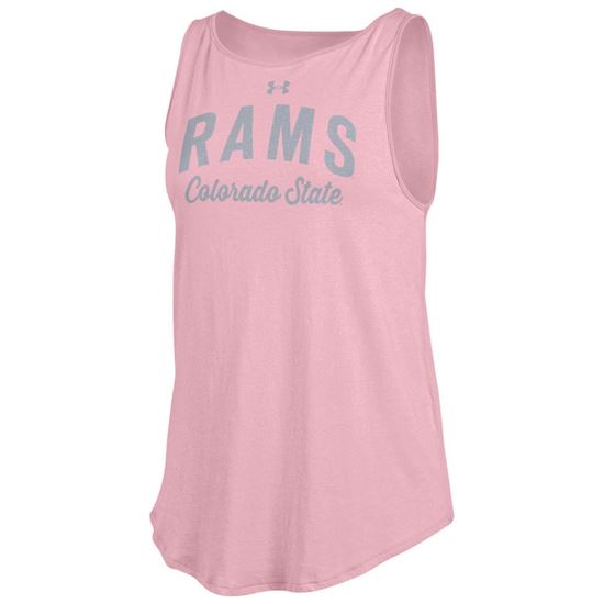 Pink Tie Colorado State Rams Under Armour Tank