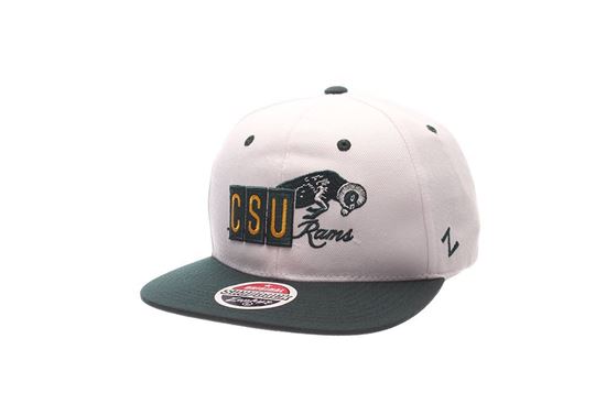 White 1966 Colorado State University Zephyr Snapback