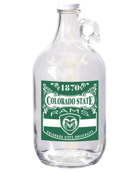 Colorado State University CSU Glass Growler Jug