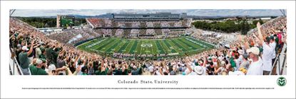 Colorado State Rams Panoramic CSU Stadium Photo - Tube