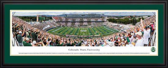 Deluxe Framed Panoramic CSU Stadium Photo