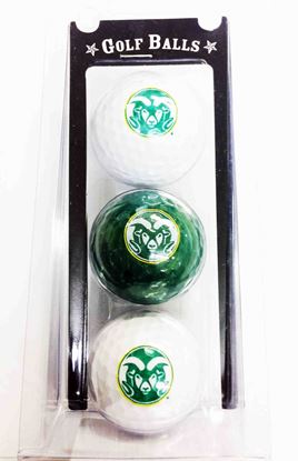 Colorado State University 3 Pack of Ramhead Golf Balls