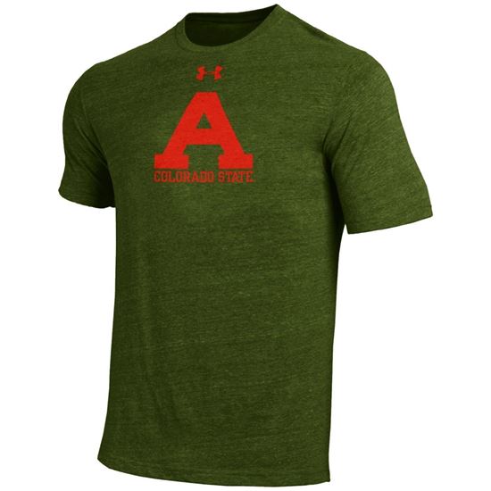 Picture of Artillery Green Colorado State Aggies Under Armour Tee